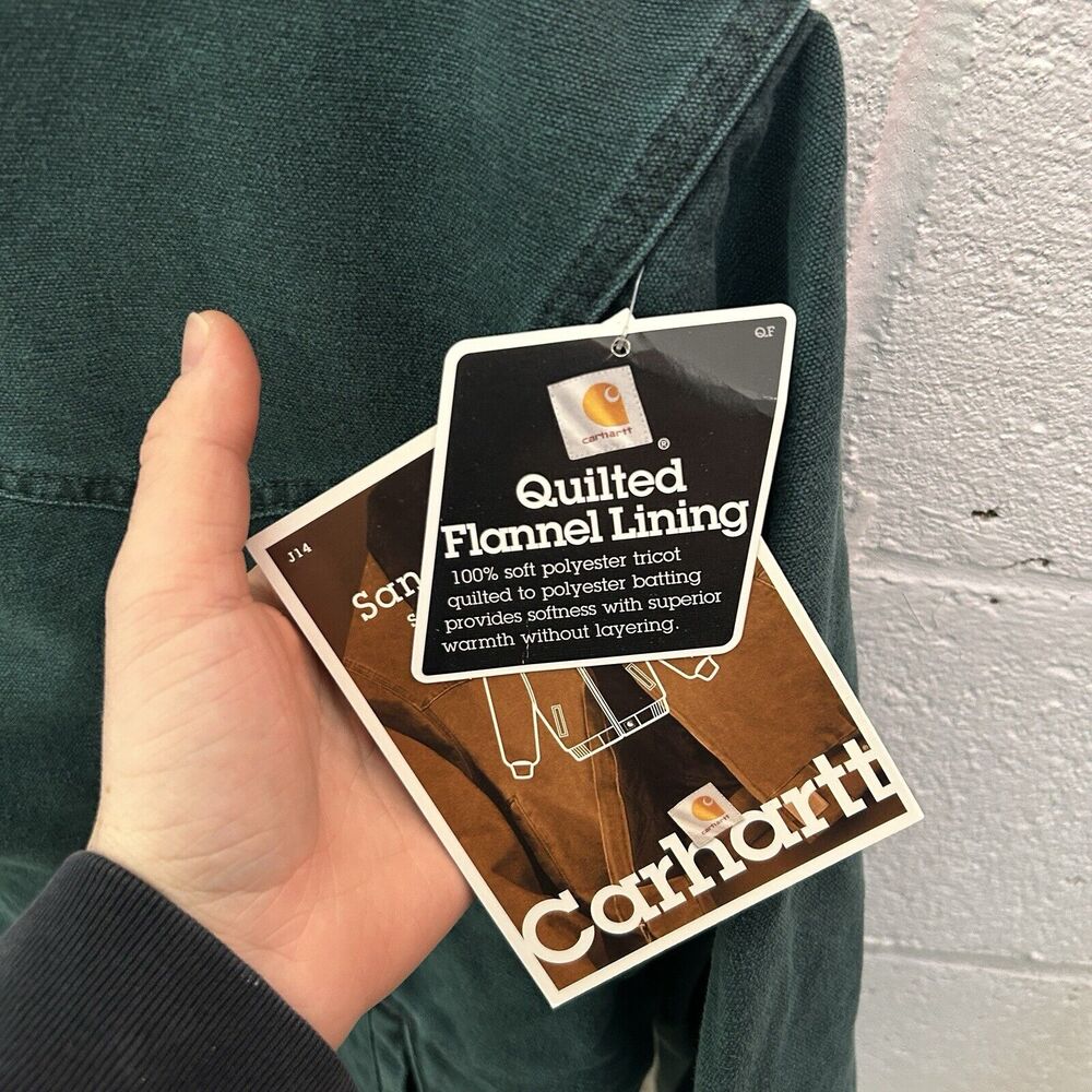 Vintage Carhartt Quilted Santa Fe Jacket “Hunter Green” J14HTG - Picture 8 of 13